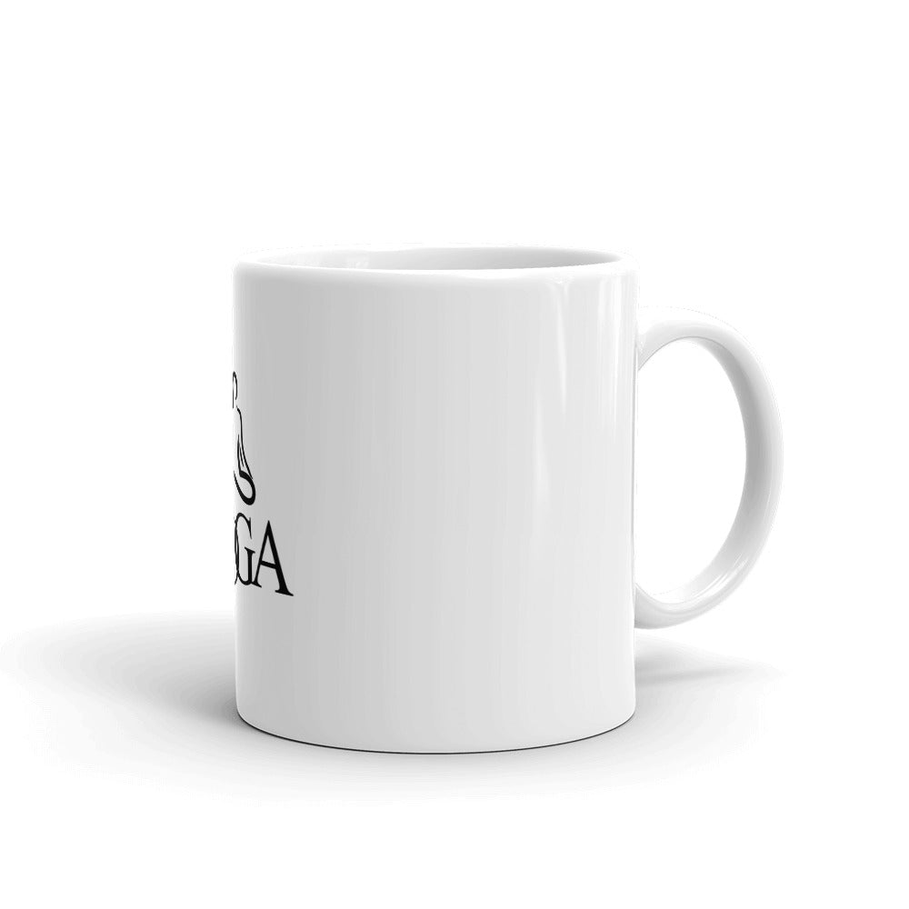 YOGA - White glossy mug