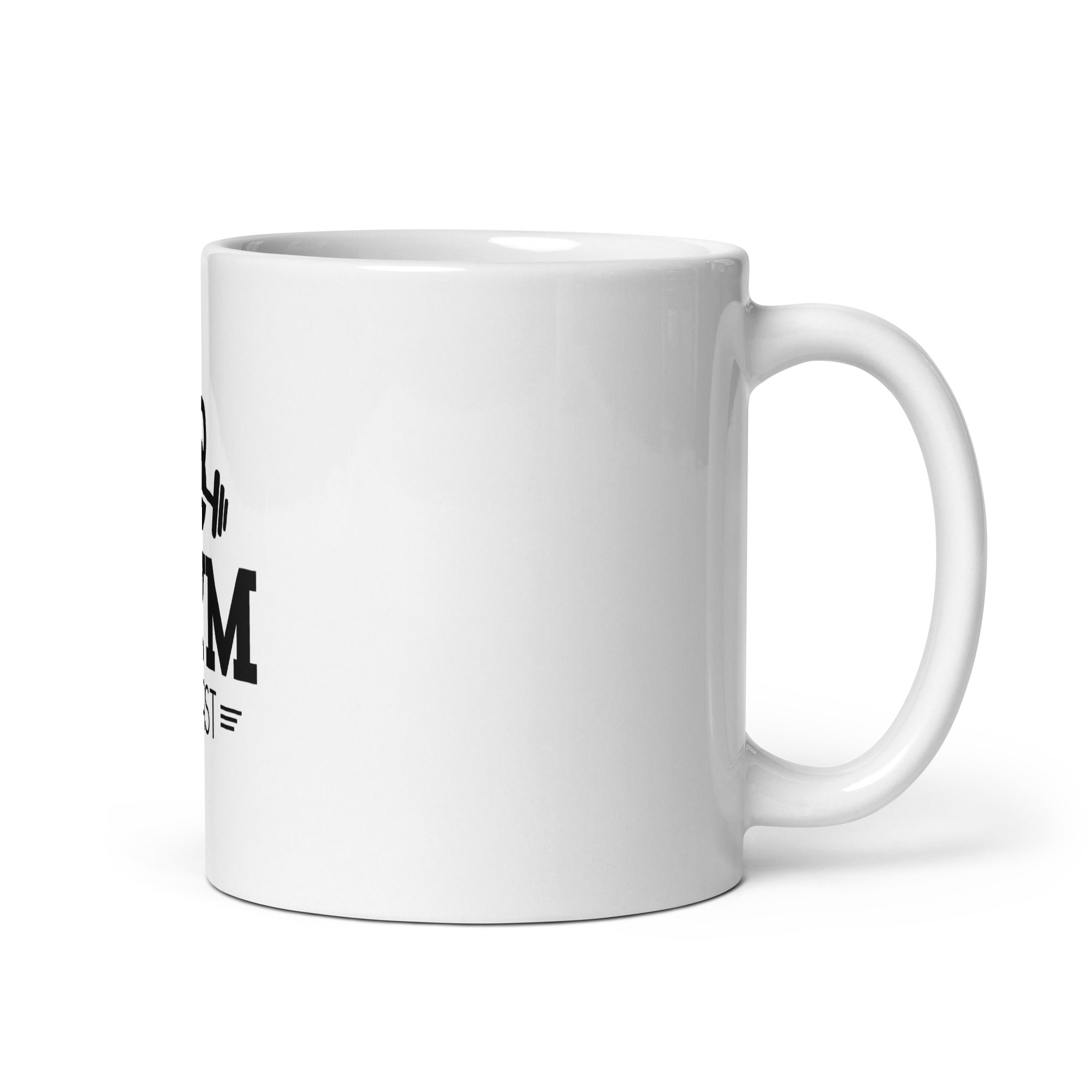 GYM BEAST - White glossy mug