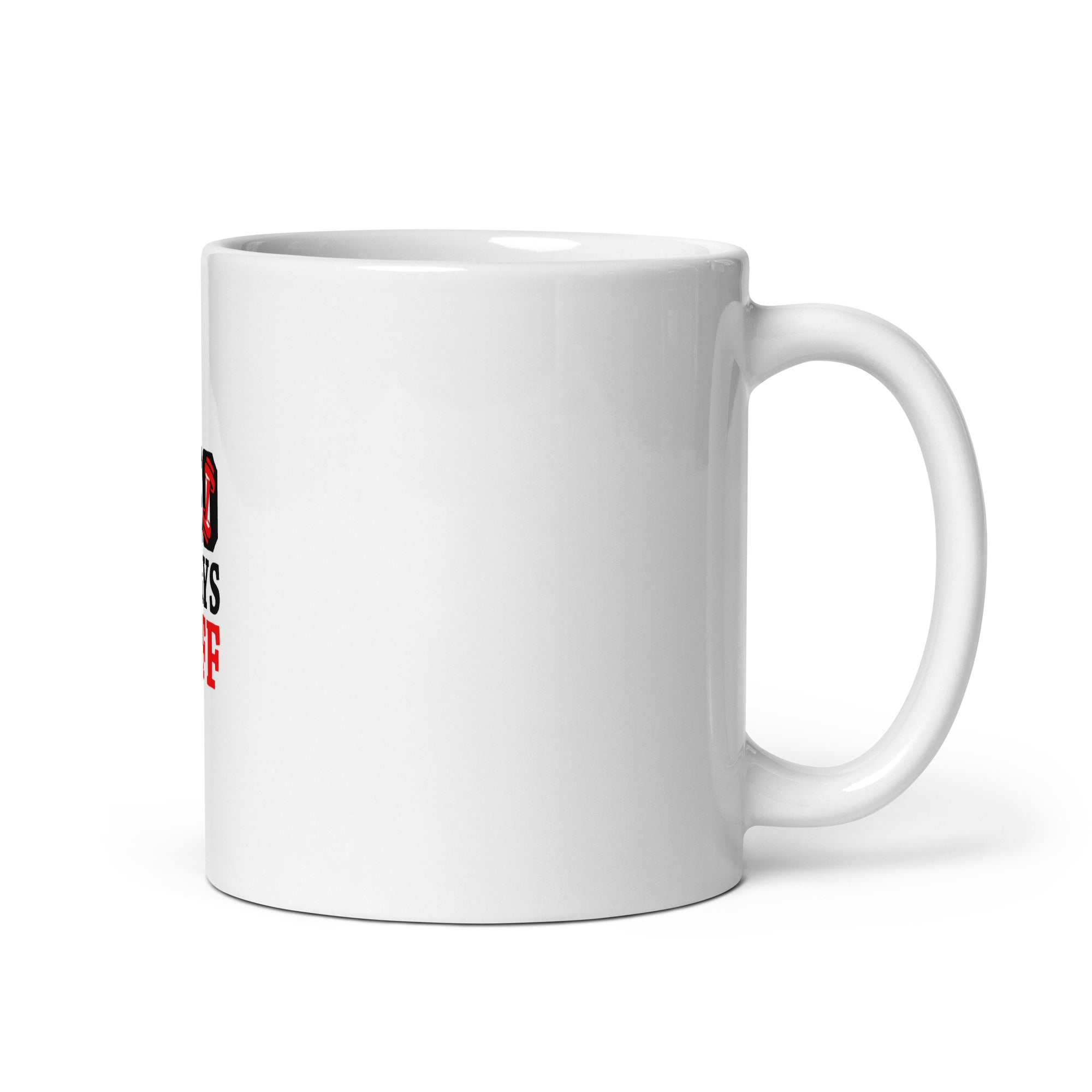 NO DAYS OFF - White glossy mug