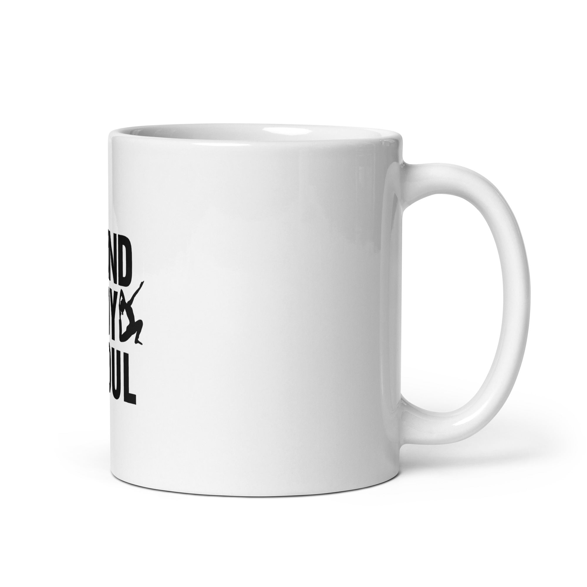 MIND BODY SOUL - White glossy mug
