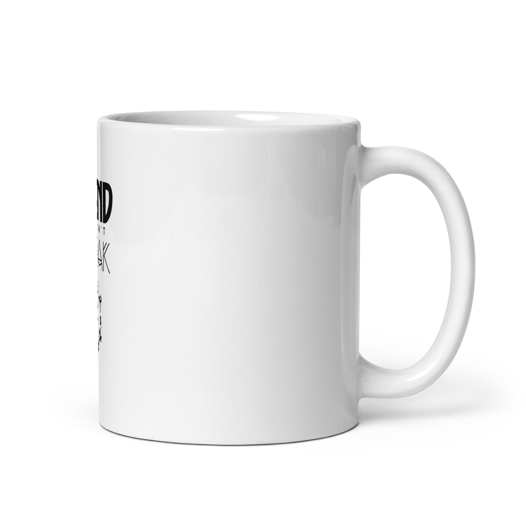 I BEND SO I DON'T BREAK - White glossy mug