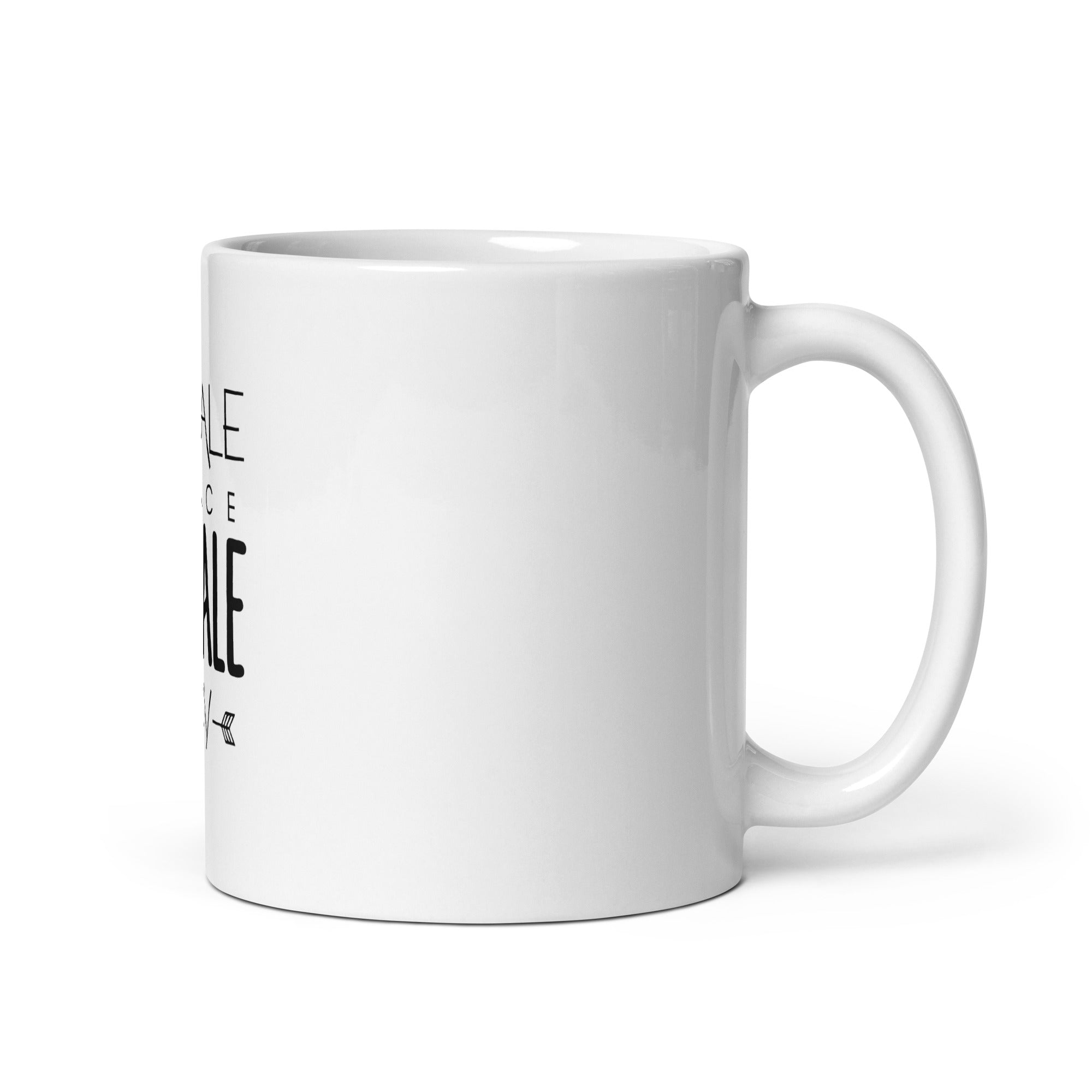INHALE PEACE EXHALE JOY - White glossy mug