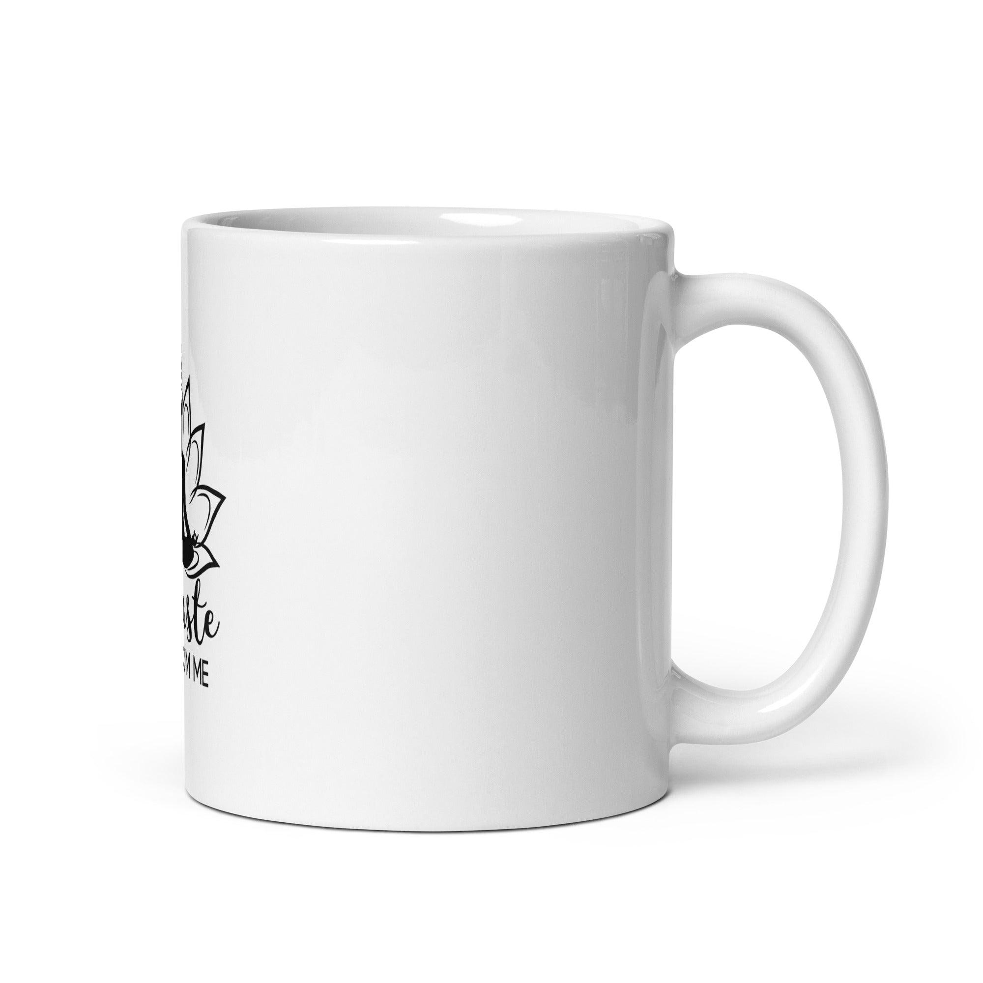 NAMASTE AWAY FROM ME - White glossy mug