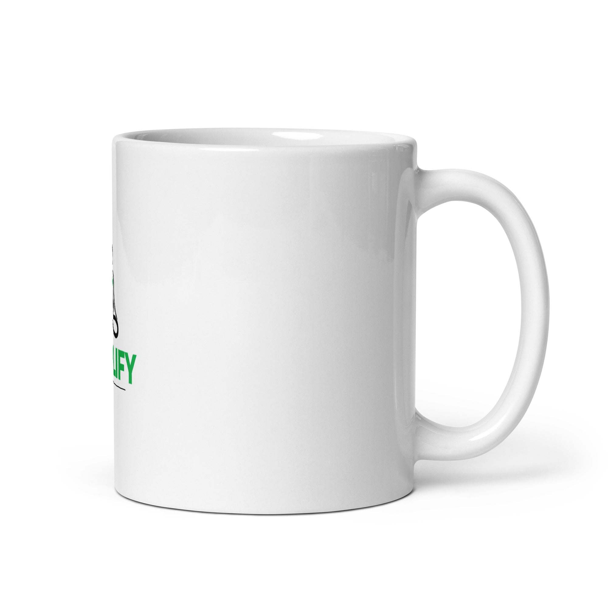 SIMPLIFY - White glossy mug