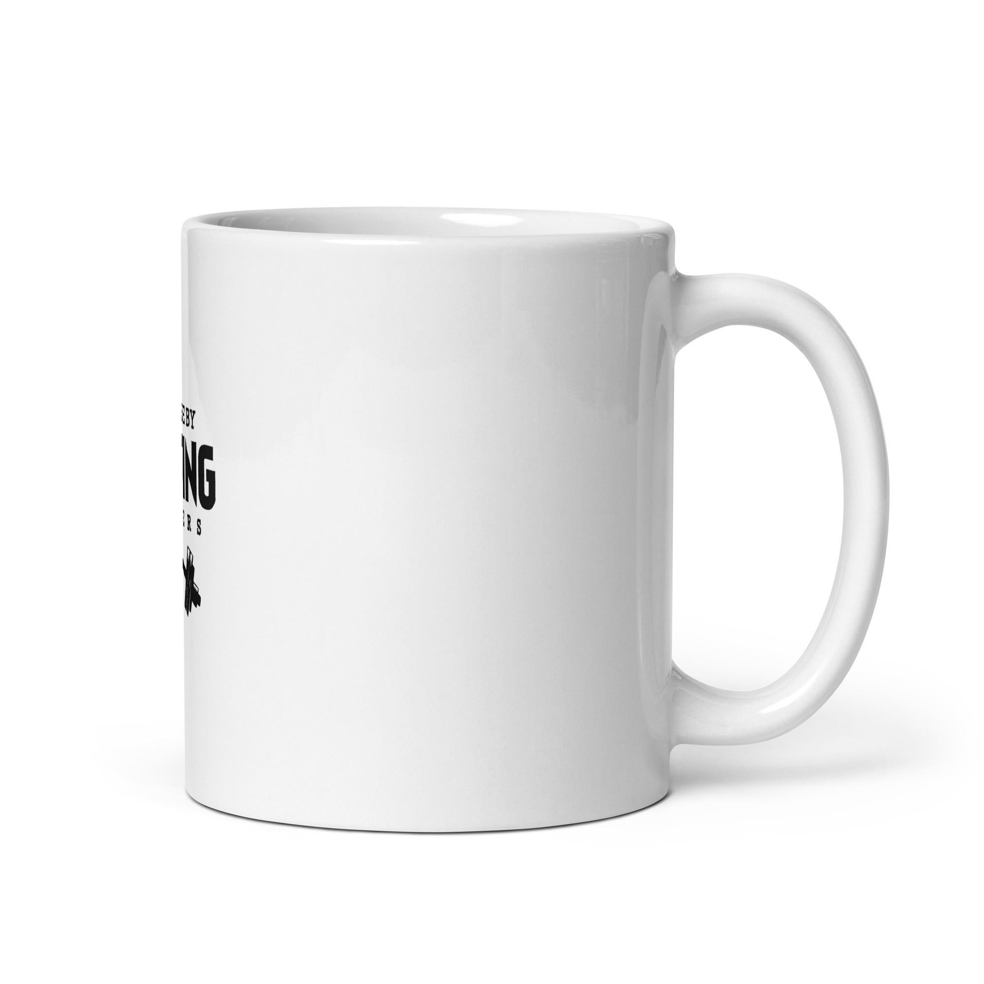 WE RISE BY LIFTING OTHERS - White glossy mug