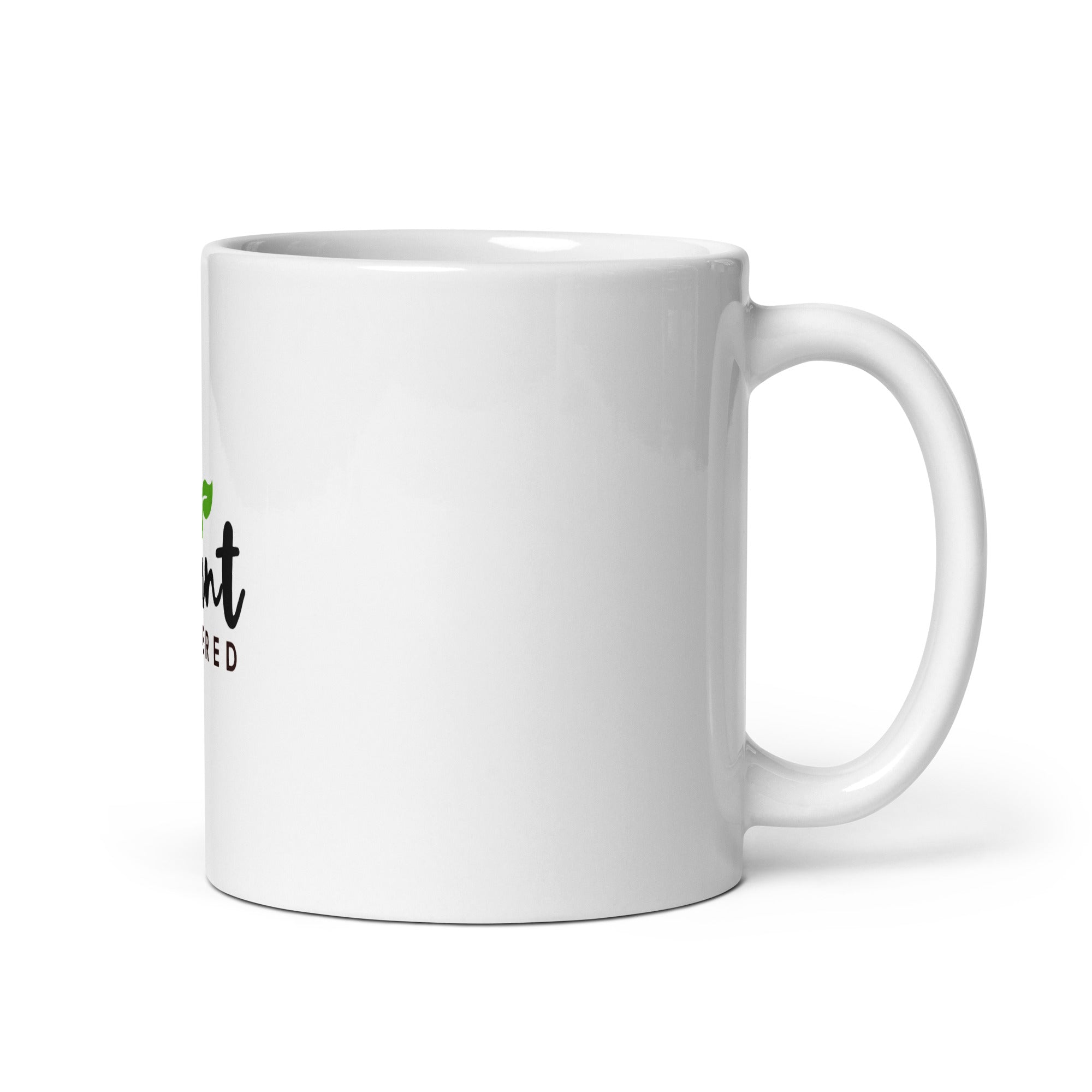 PLANT POWERED - White glossy mug