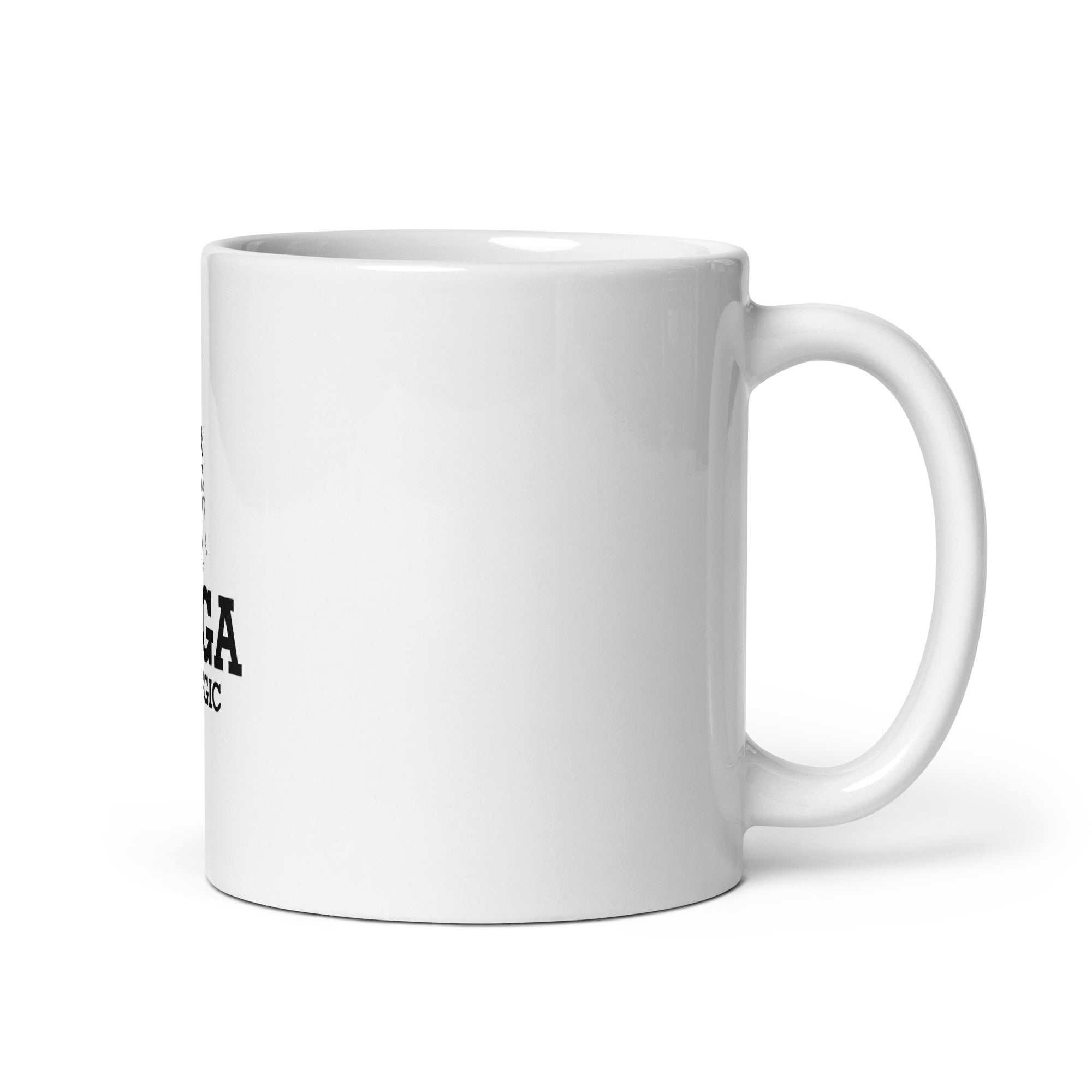 YOGA IS MAGIC - White glossy mug