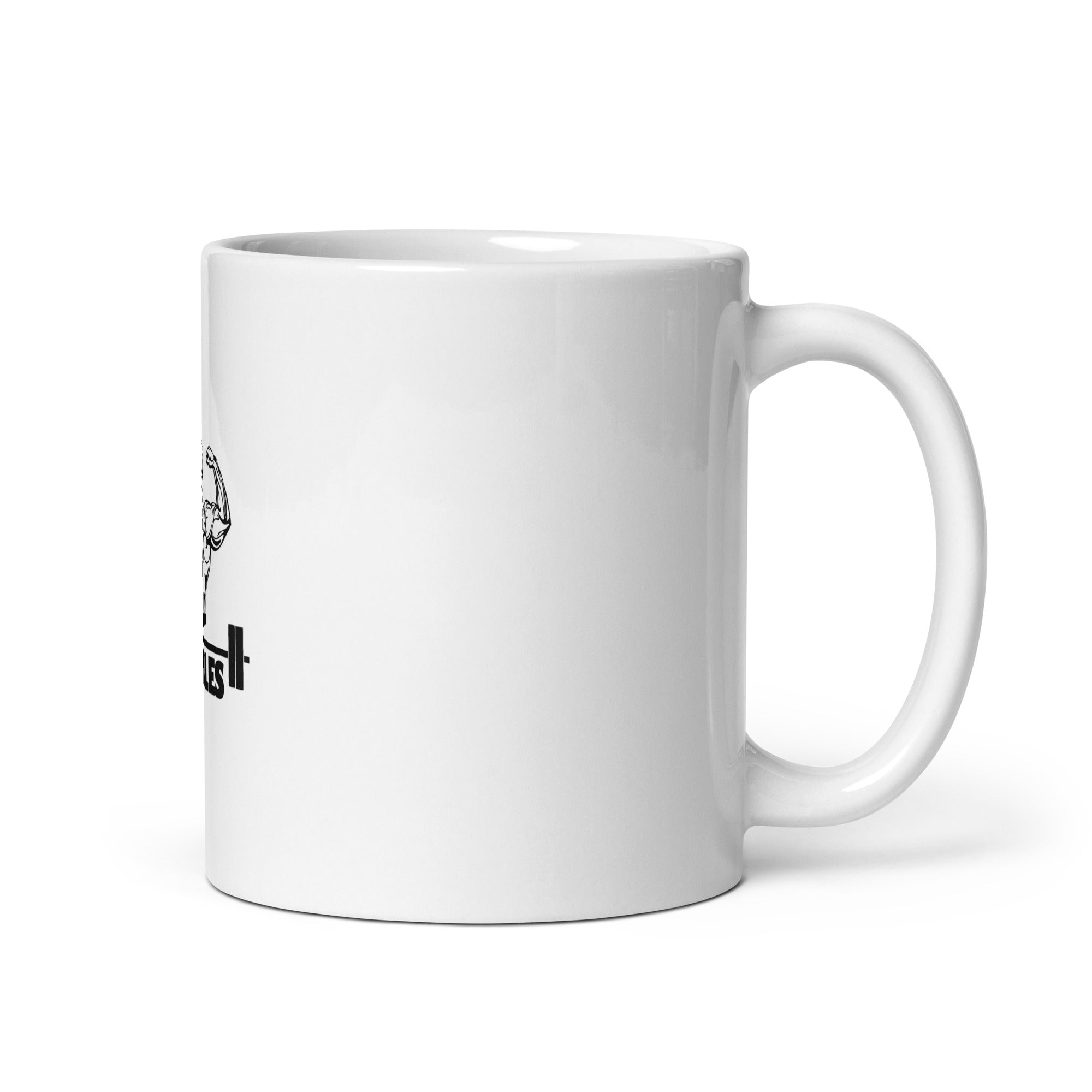 MUSCLES - White glossy mug