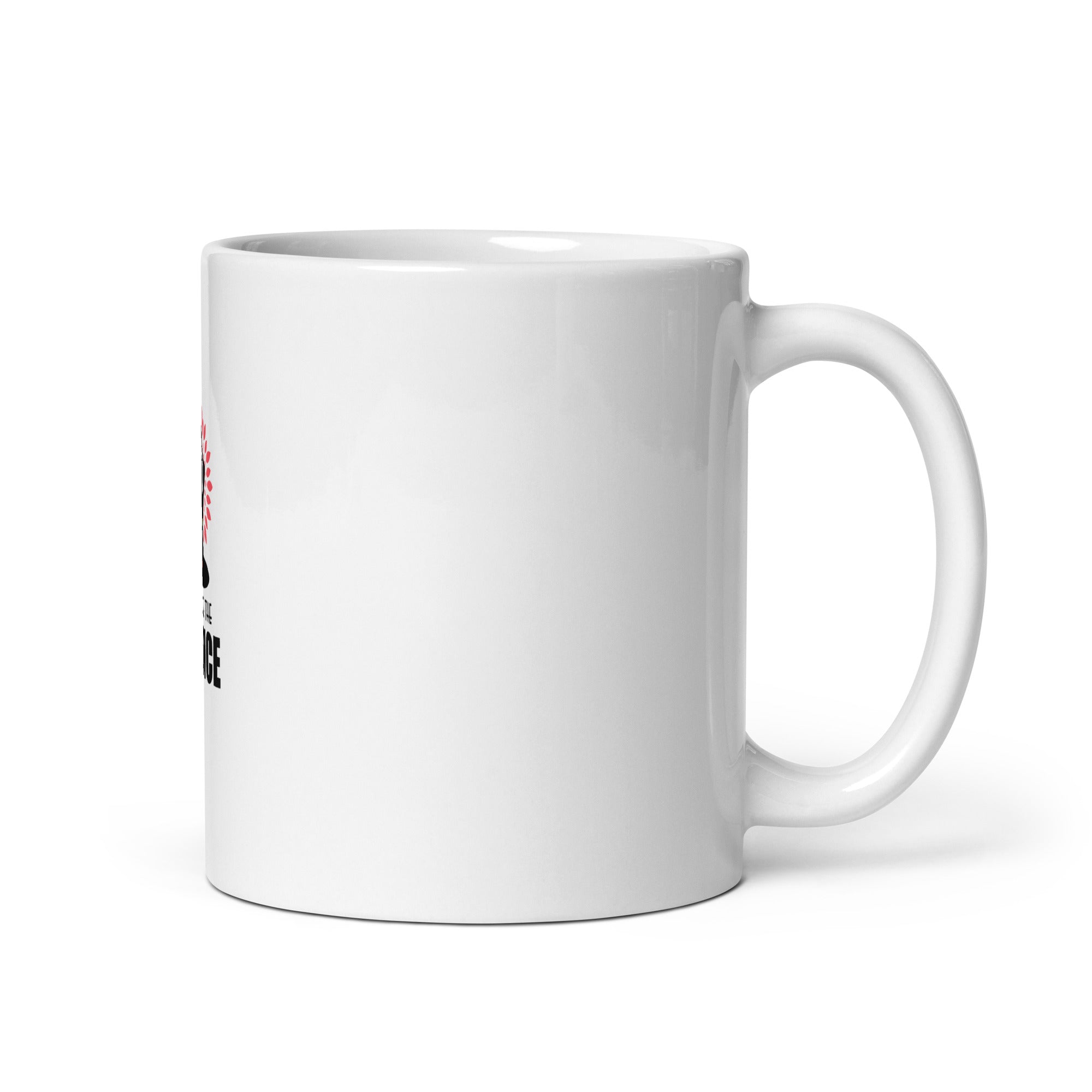 EMBRACE THE SILENCE - White glossy mug