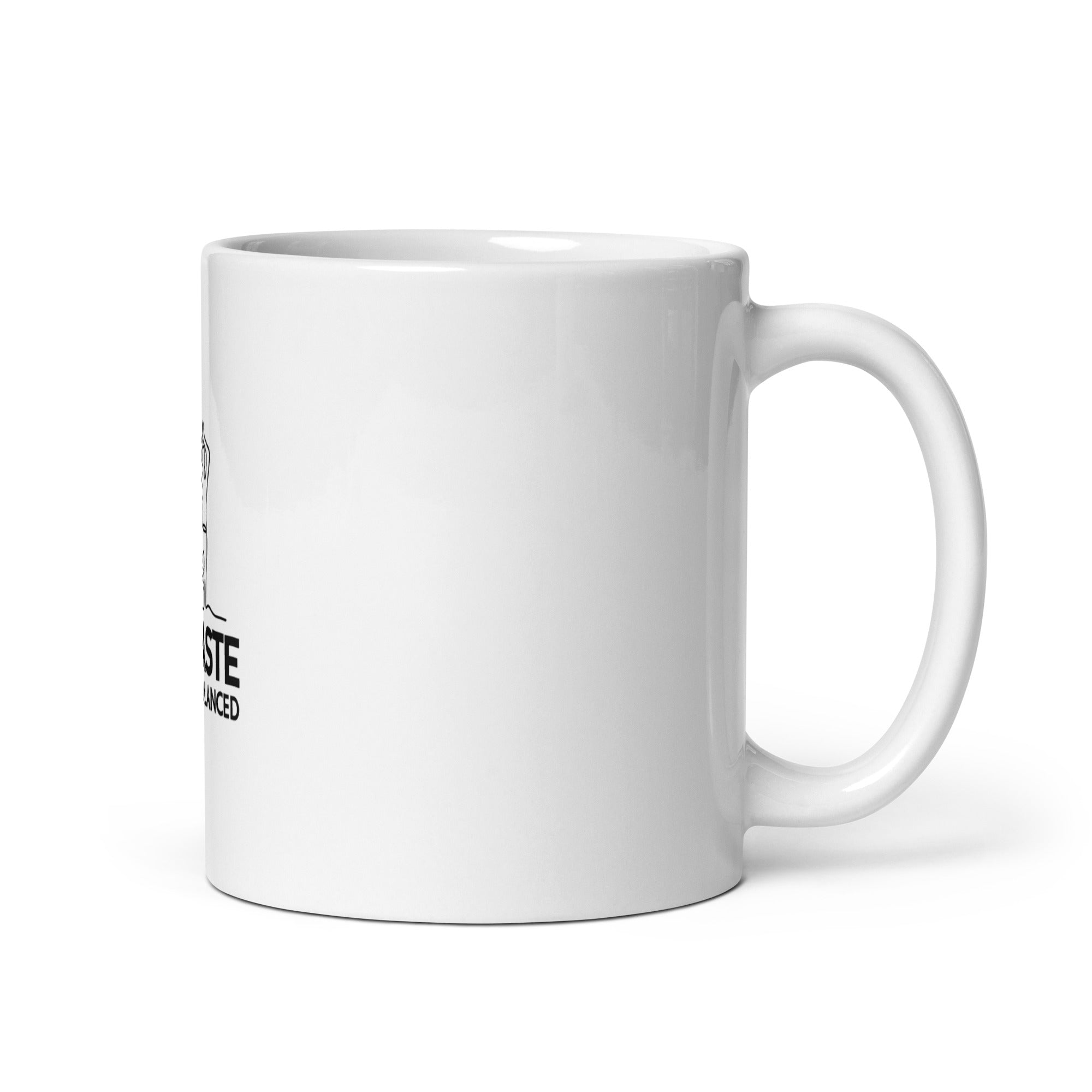 NAMASTE BALANCED - White glossy mug