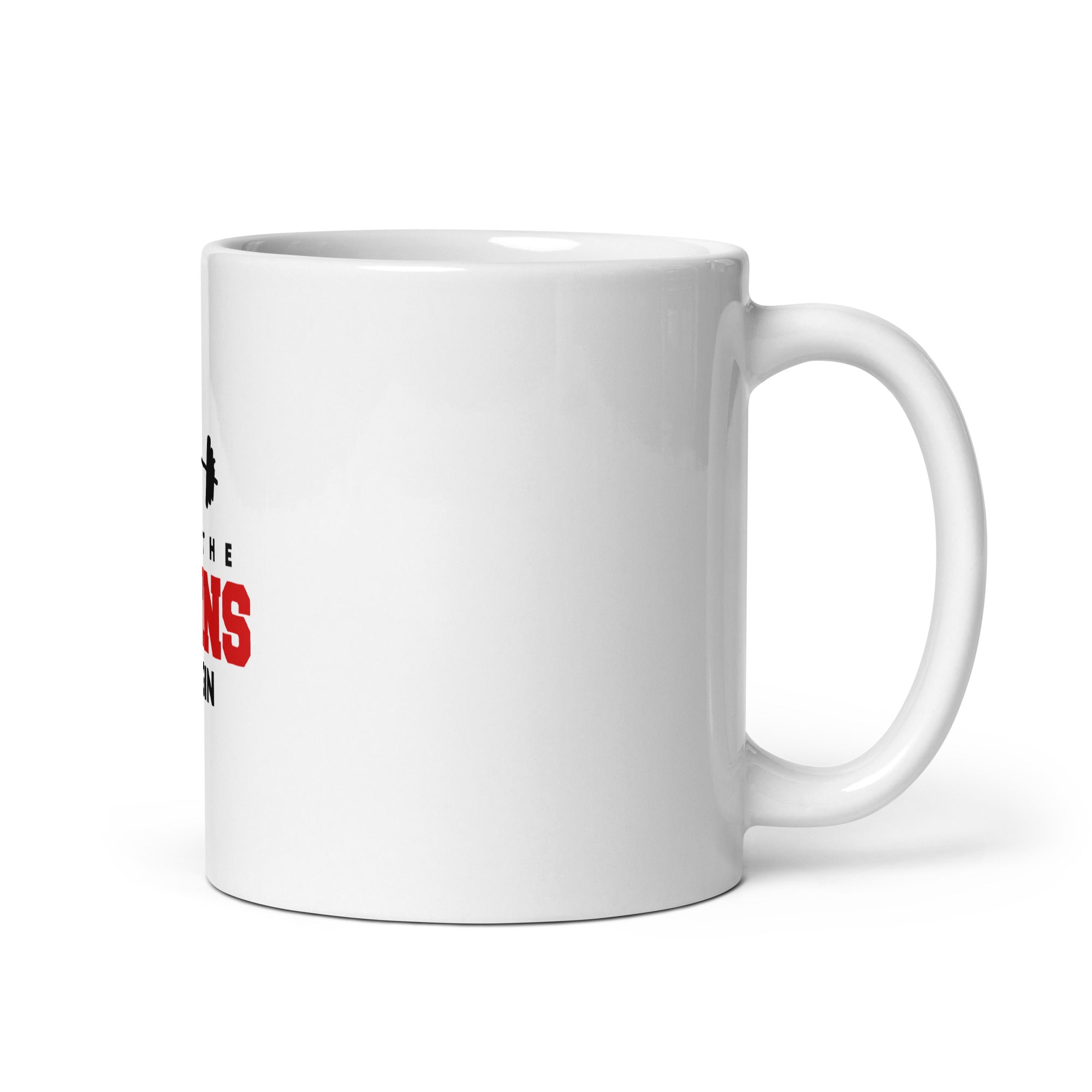 LET THE GAINS BEGIN - White glossy mug