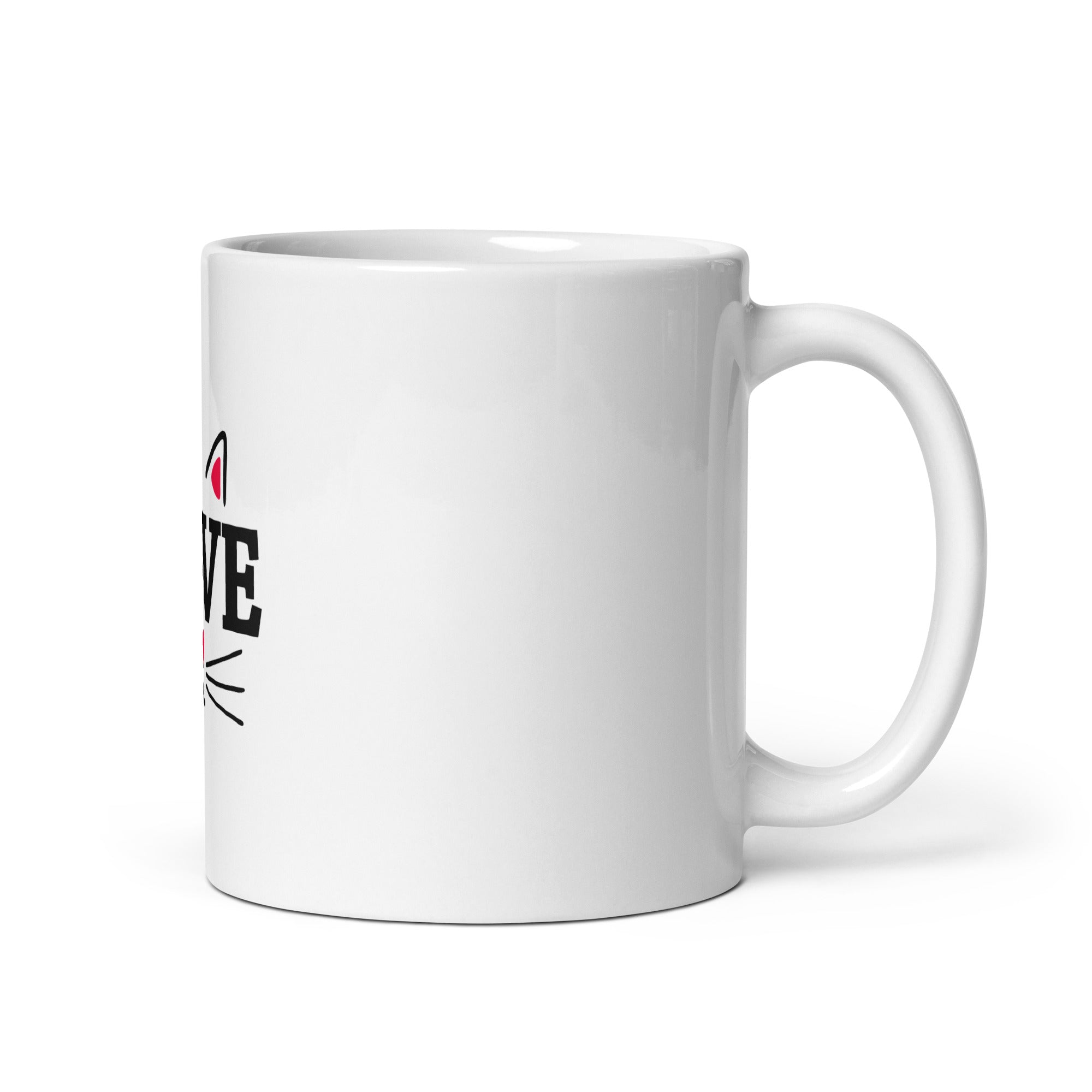 LOVE CATS - White glossy mug