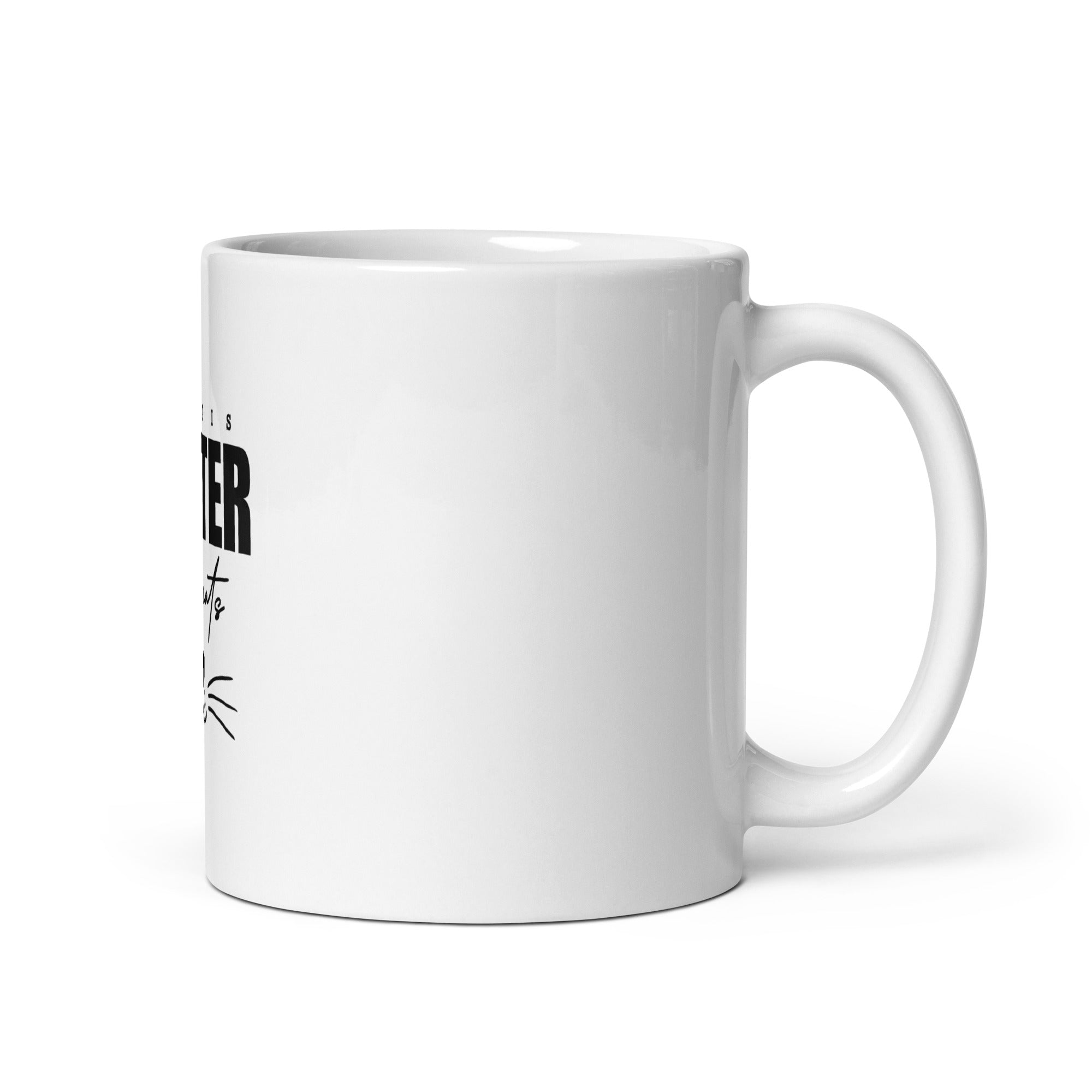 LIFE IS BETTER WITH CATS - White glossy mug