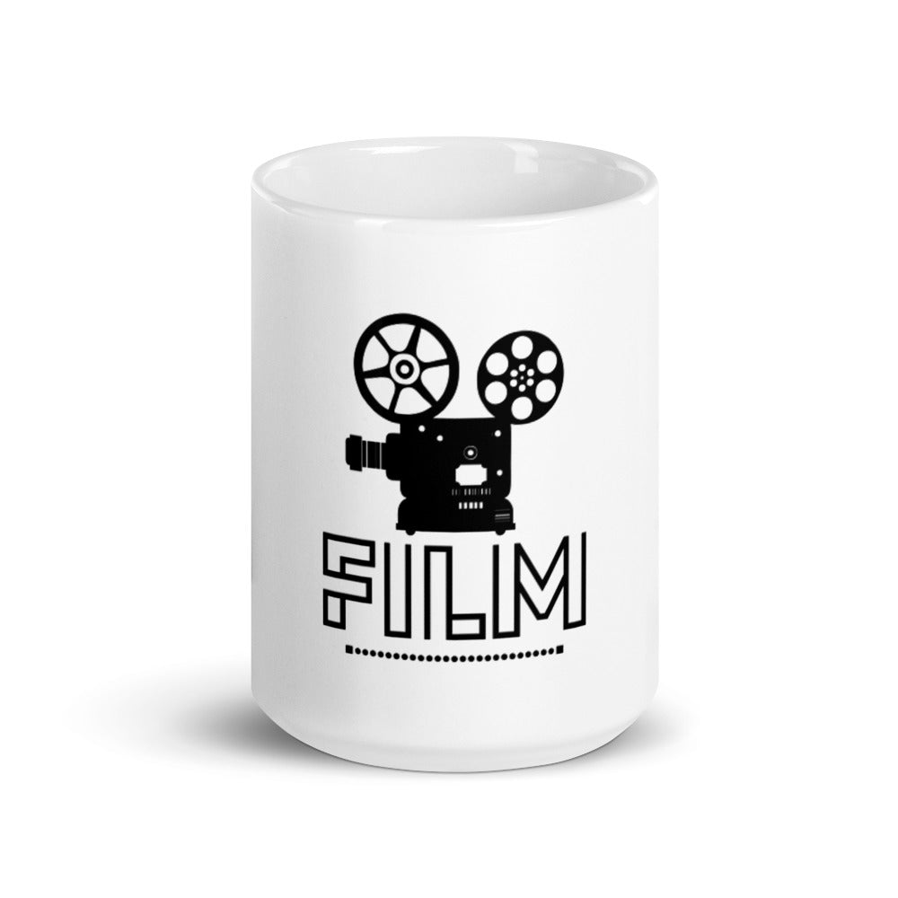 Film - White glossy mug