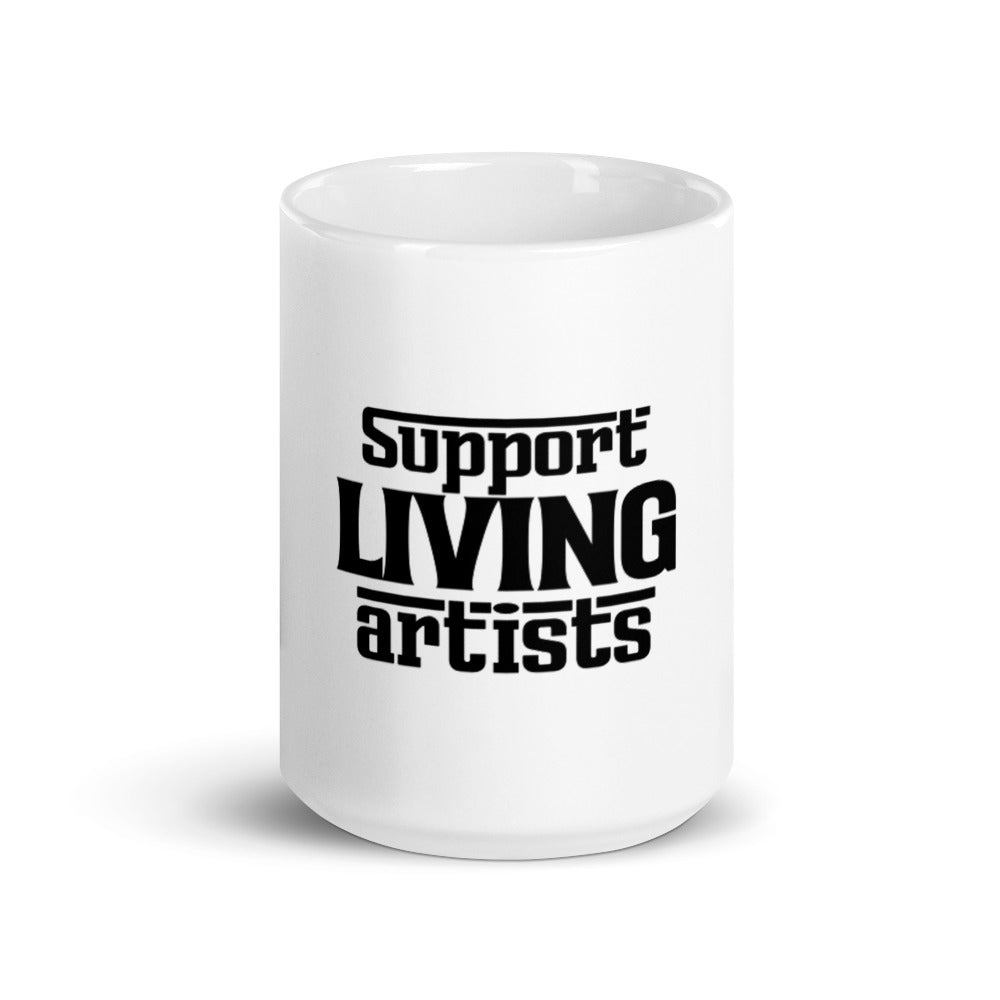 Support living artists- White glossy mug