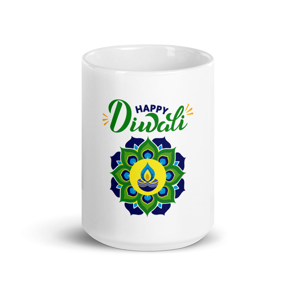 HAPPY DIWALI - White glossy mug