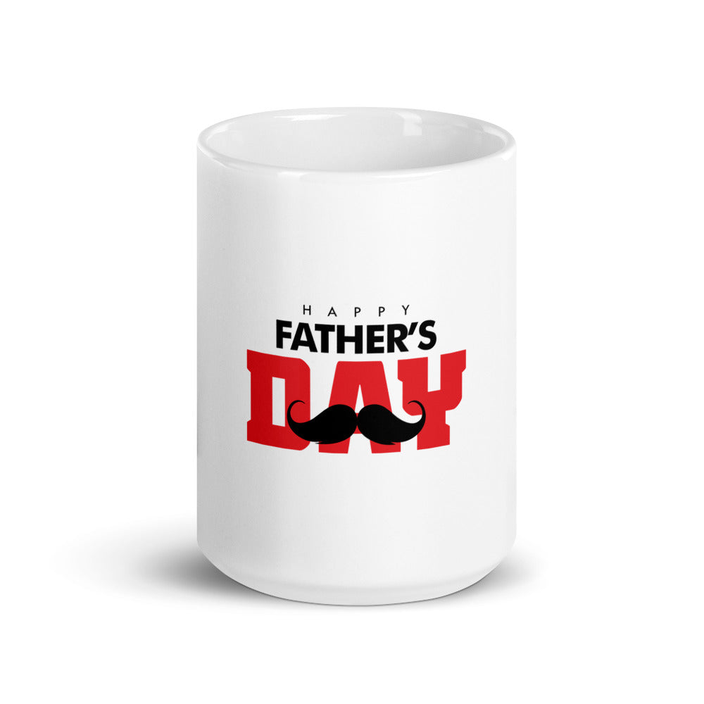 HAPPY FATHER'S DAY - White glossy mug