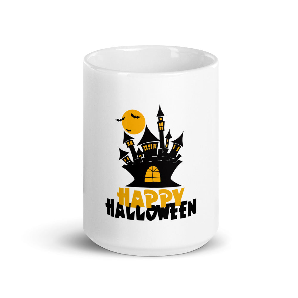 HAPPY HALLOWEEN - White glossy mug