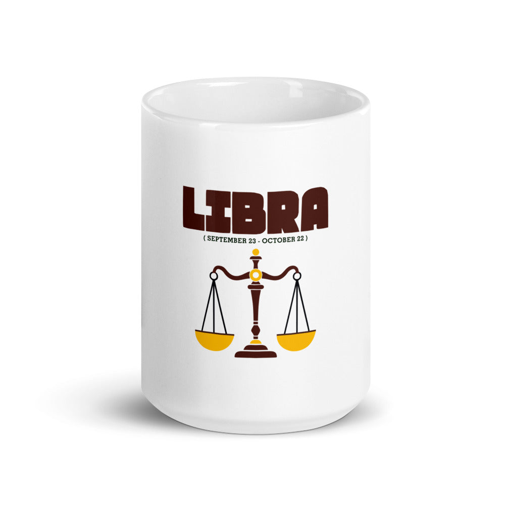 LIBRA - White glossy mug