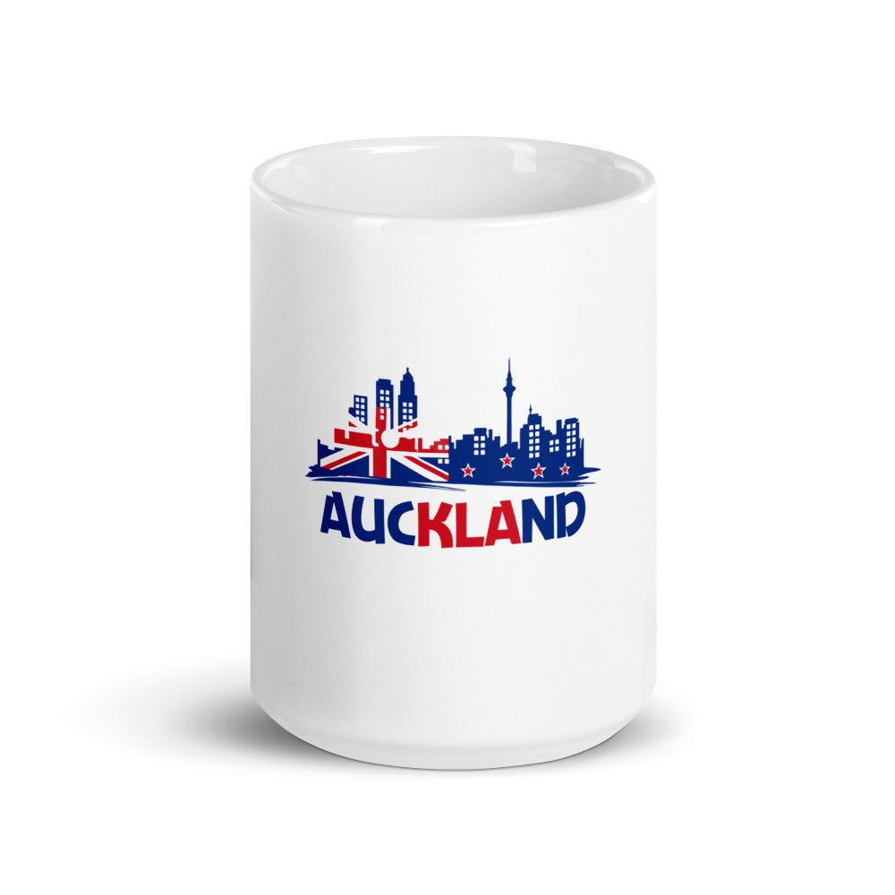 AUCKLAND - White glossy mug