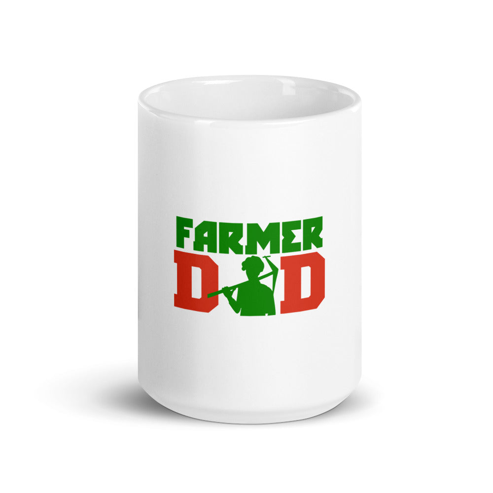 FARMER DAD - White glossy mug