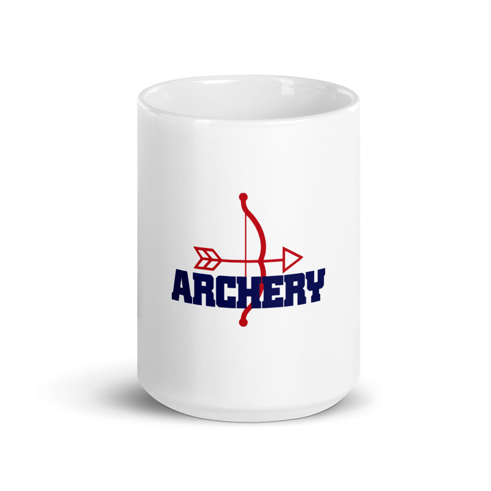 ARCHERY - White glossy mug