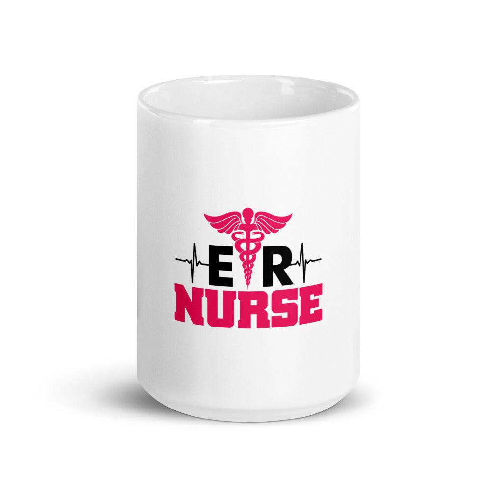 ER NURSE - White glossy mug