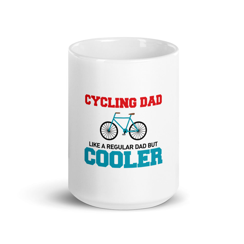 CYCLING DAD - White glossy mug