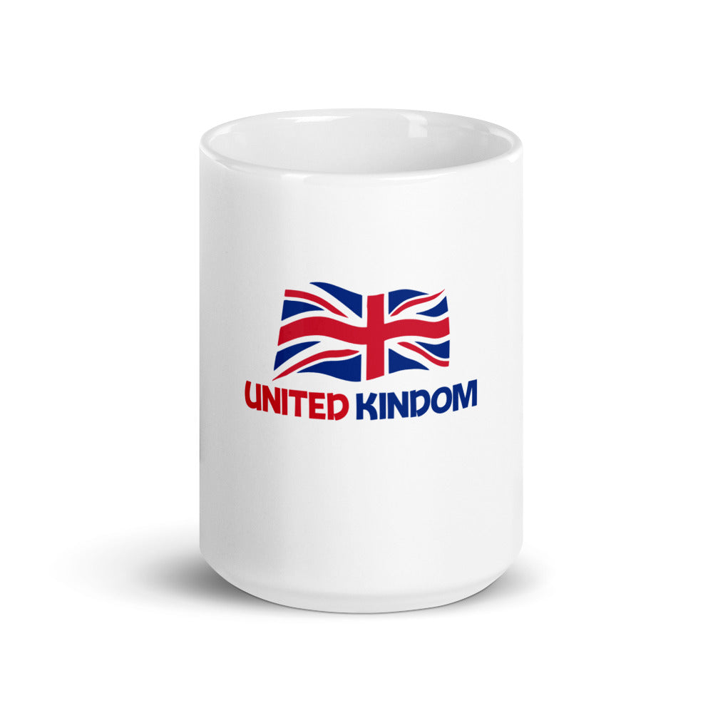 UNITED KINDOM - White glossy mug