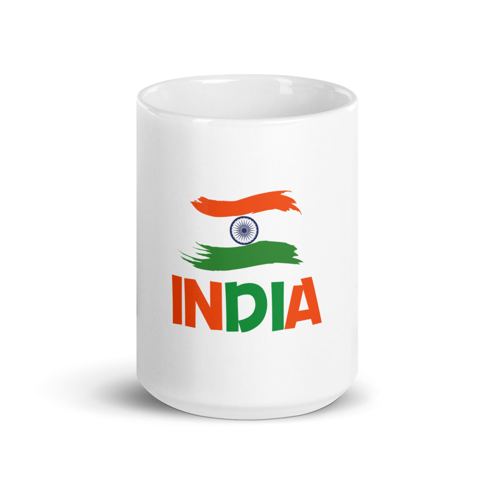 INDIA - White glossy mug