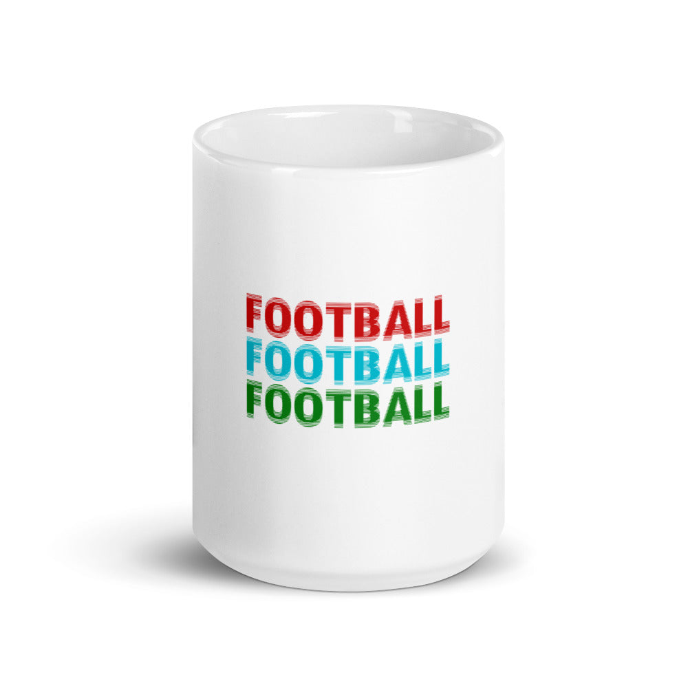 FOOTBALL - White glossy mug