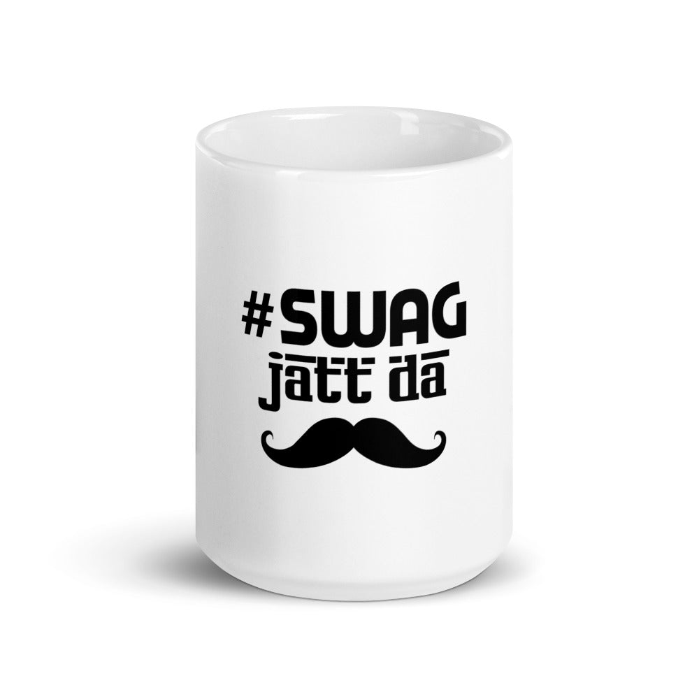 SWAG JATT DA - White glossy mug