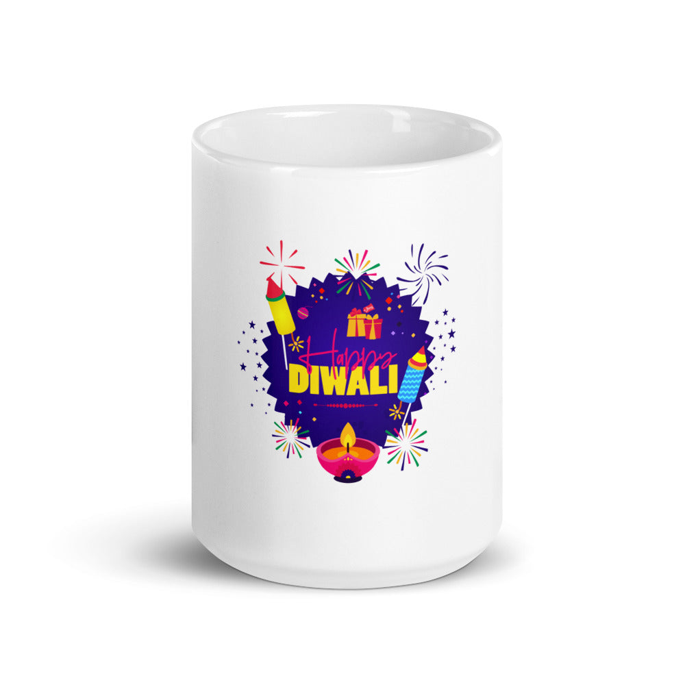 DIWALI - White glossy mug