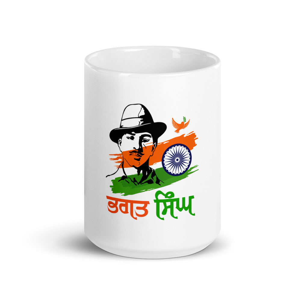 BHAGAT SINGH - White glossy mug