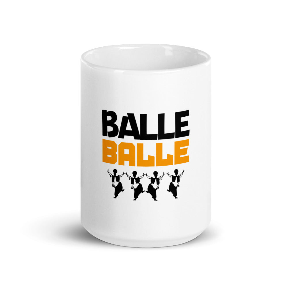 BALLE BALLE - White glossy mug