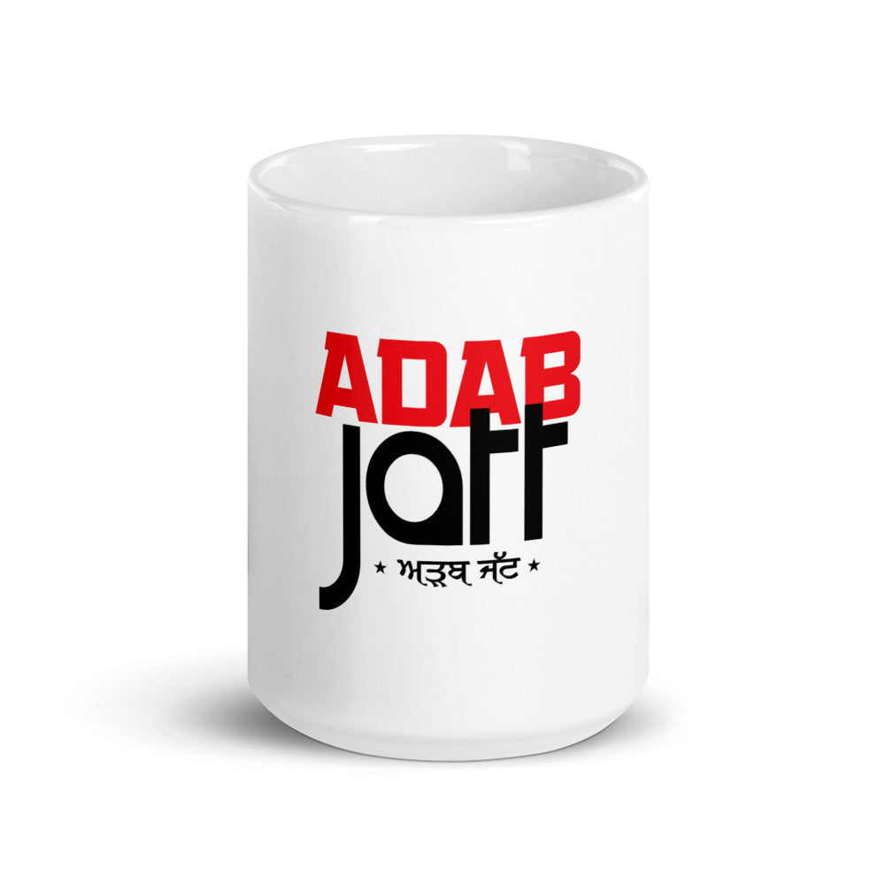 ADAB JATT - White glossy mug