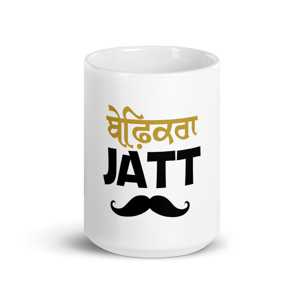 BEFIKRA JATT - White glossy mug