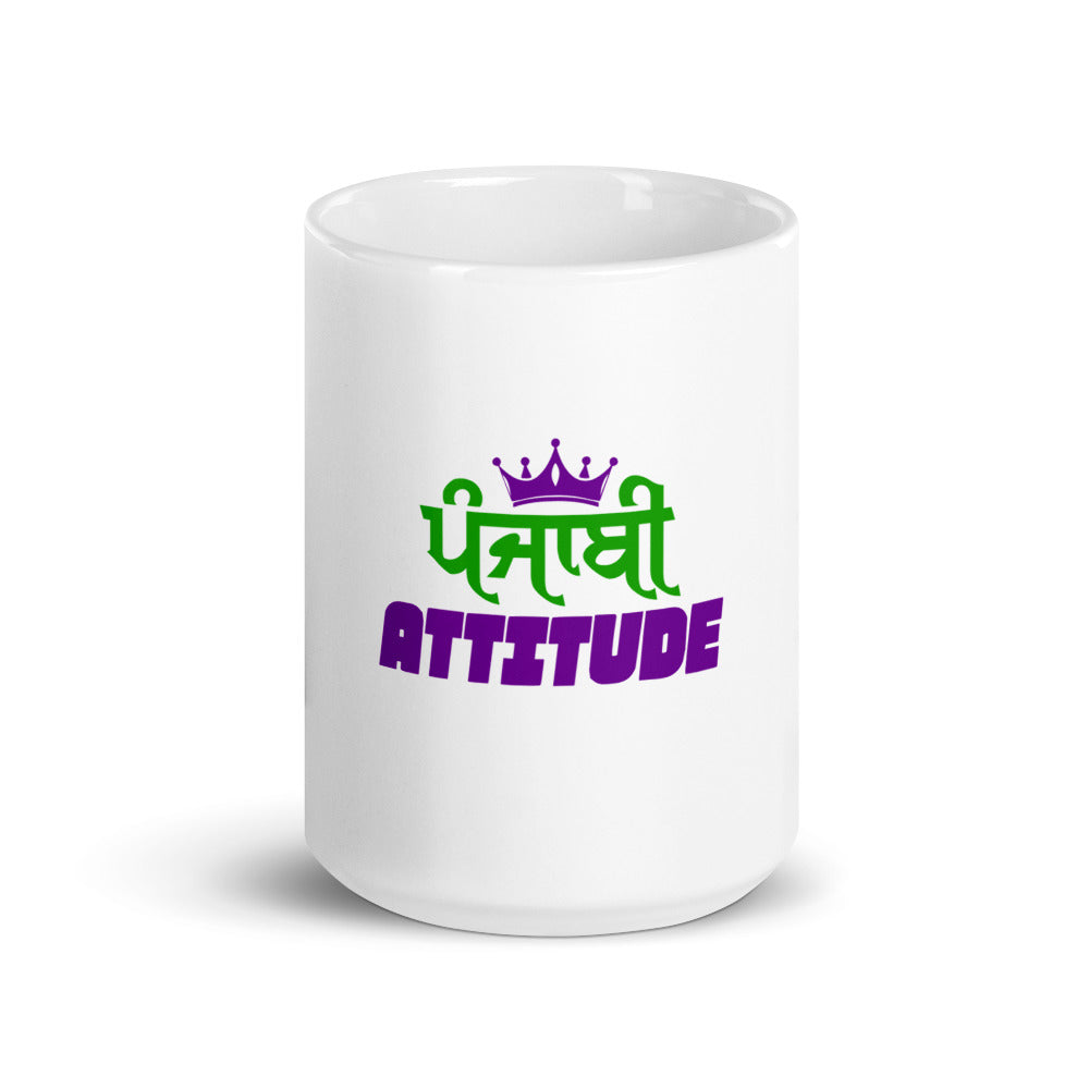 PUNJABI ATTITUDE - White glossy mug