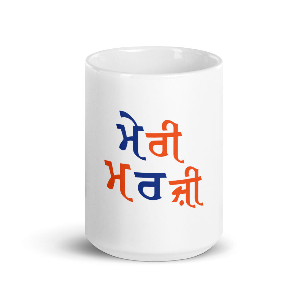 MERI MARJI - White glossy mug