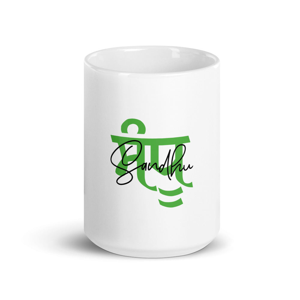 SANDHU - White glossy mug