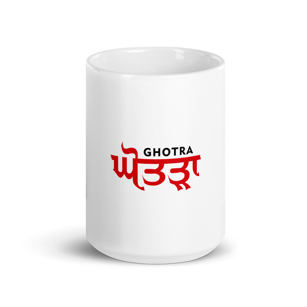 GHOTRA - White glossy mug