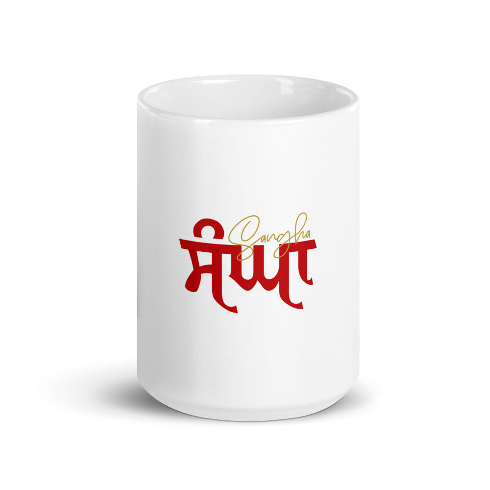 SANGHA - White glossy mug