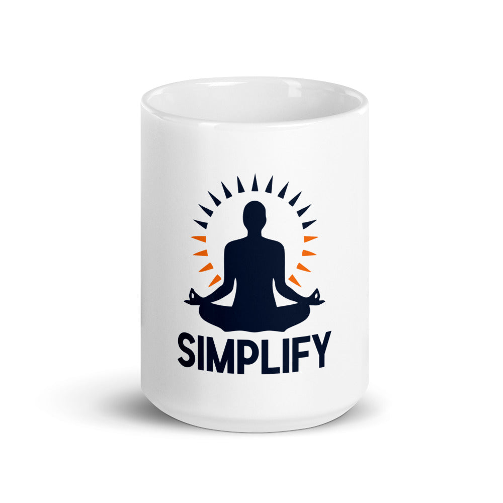 SIMPLIFY - White glossy mug