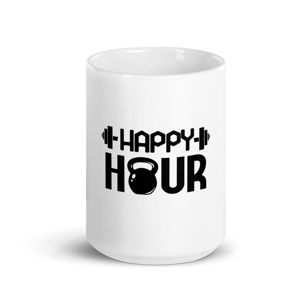 HAPPY HOUR - White glossy mug