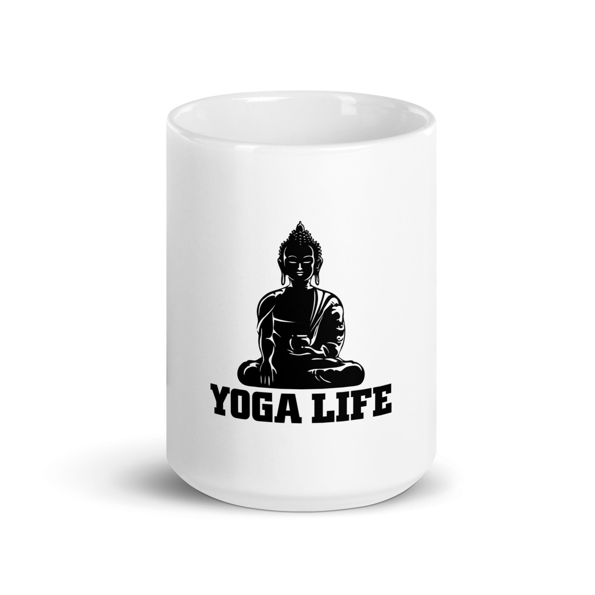 YOGA LIFE - White glossy mug