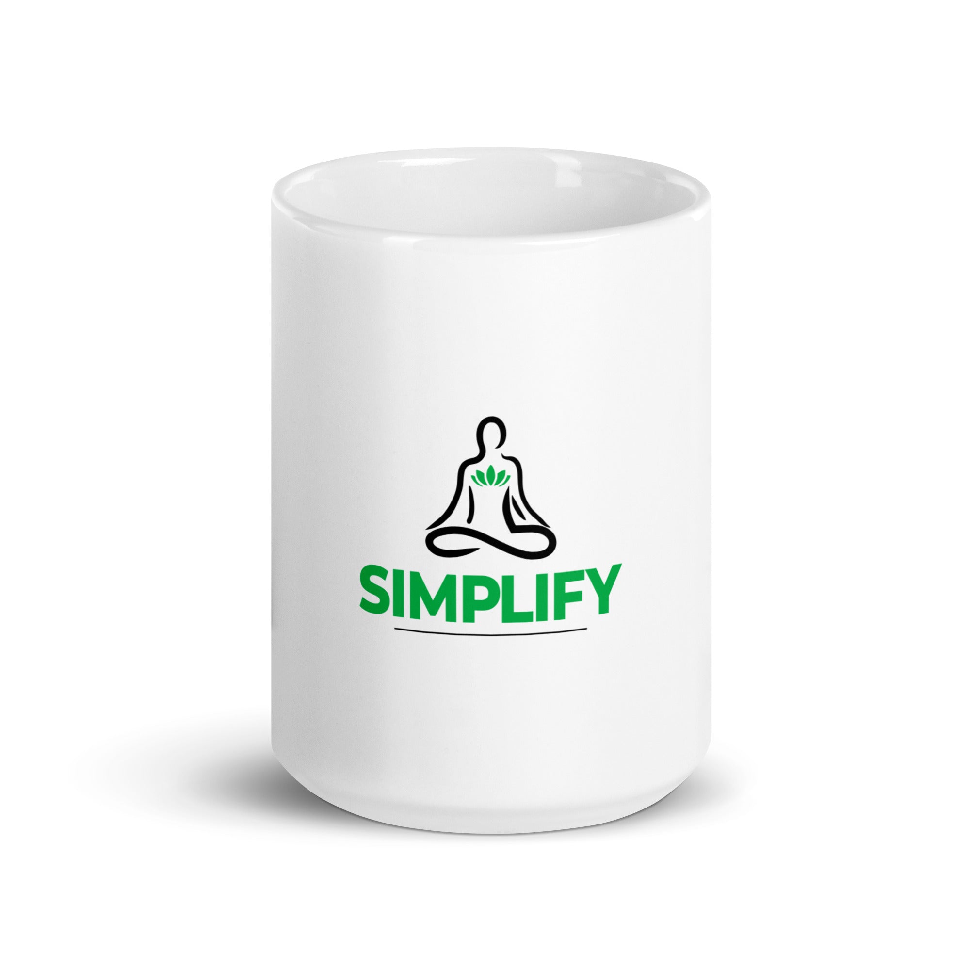 SIMPLIFY - White glossy mug