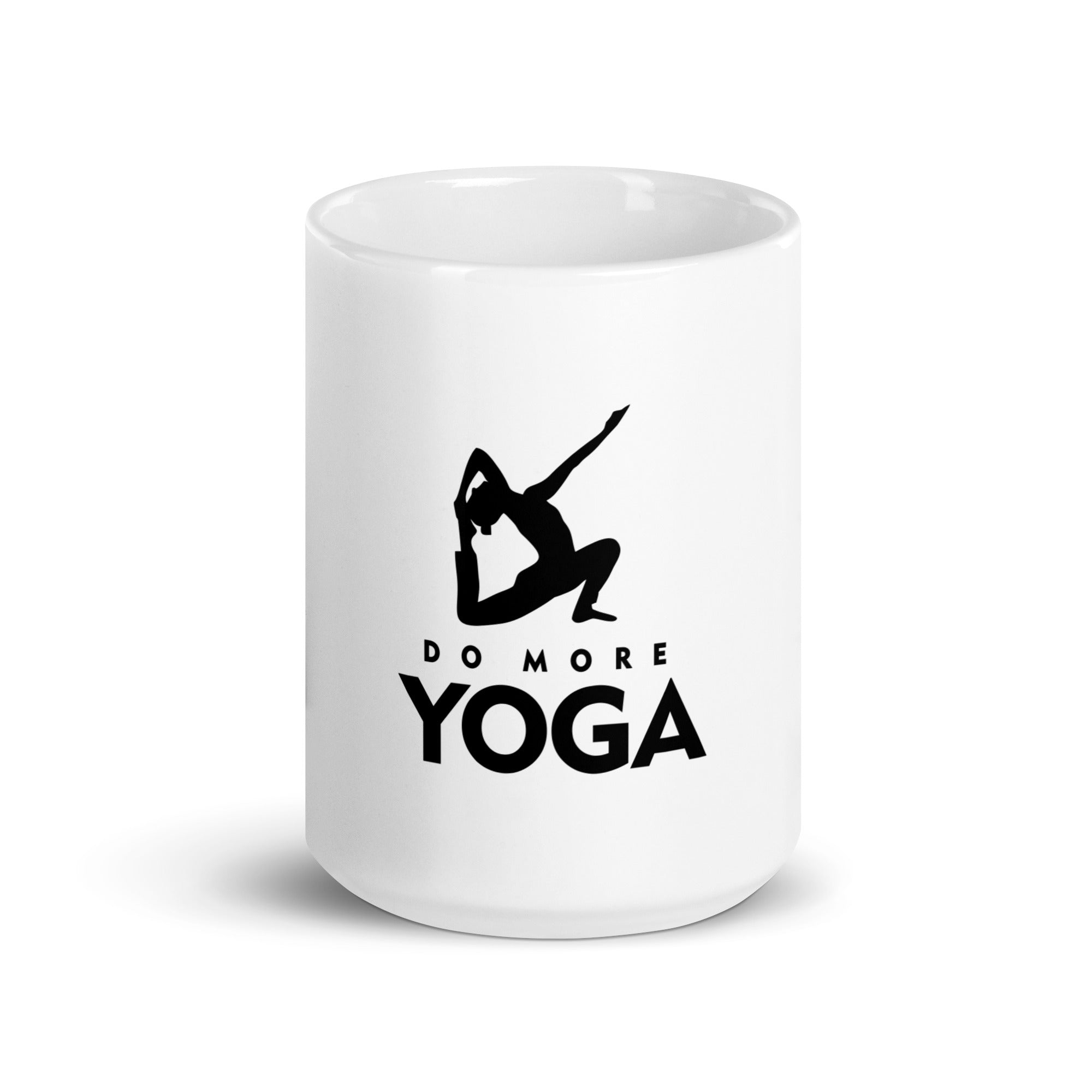 DO MORE YOGA - White glossy mug