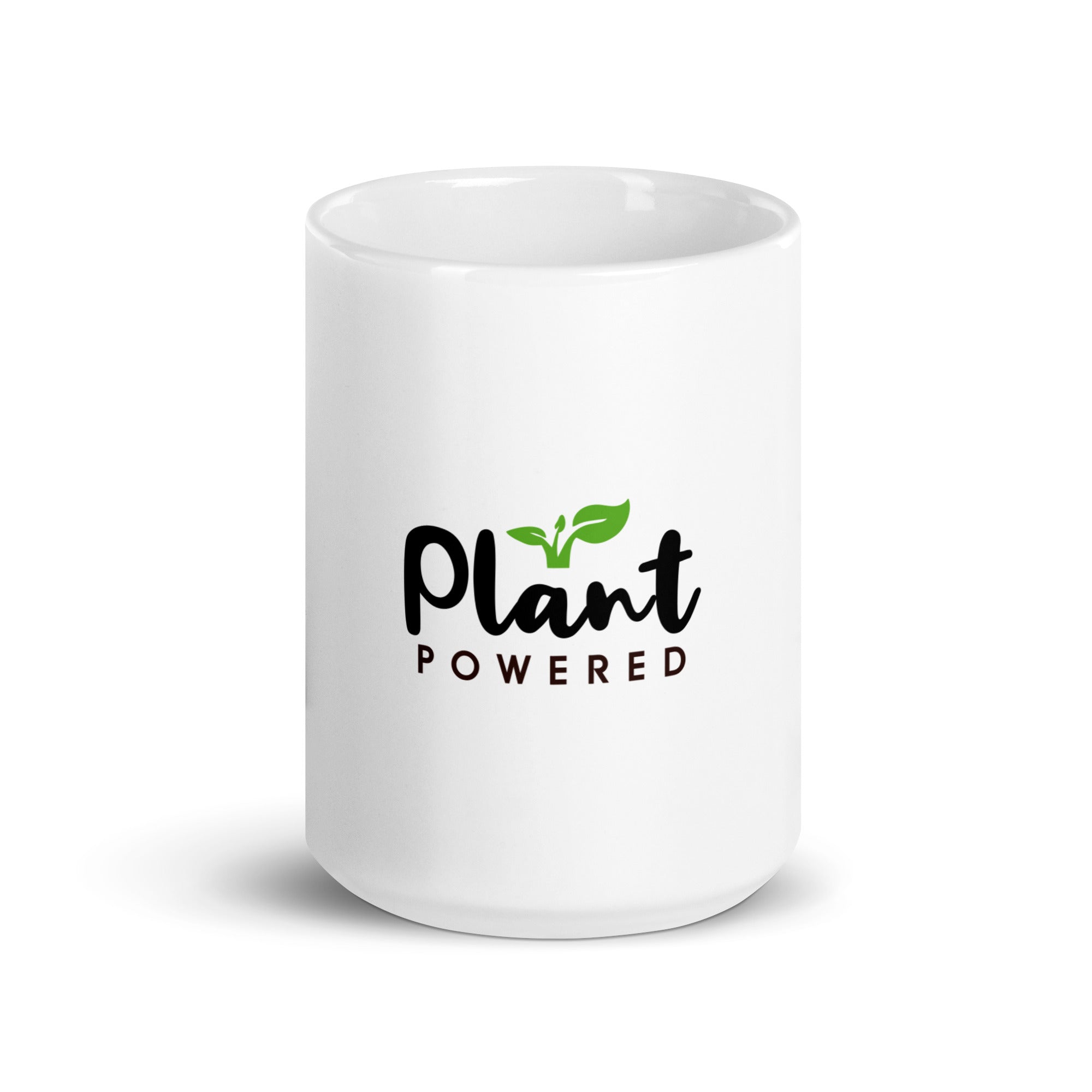 PLANT POWERED - White glossy mug