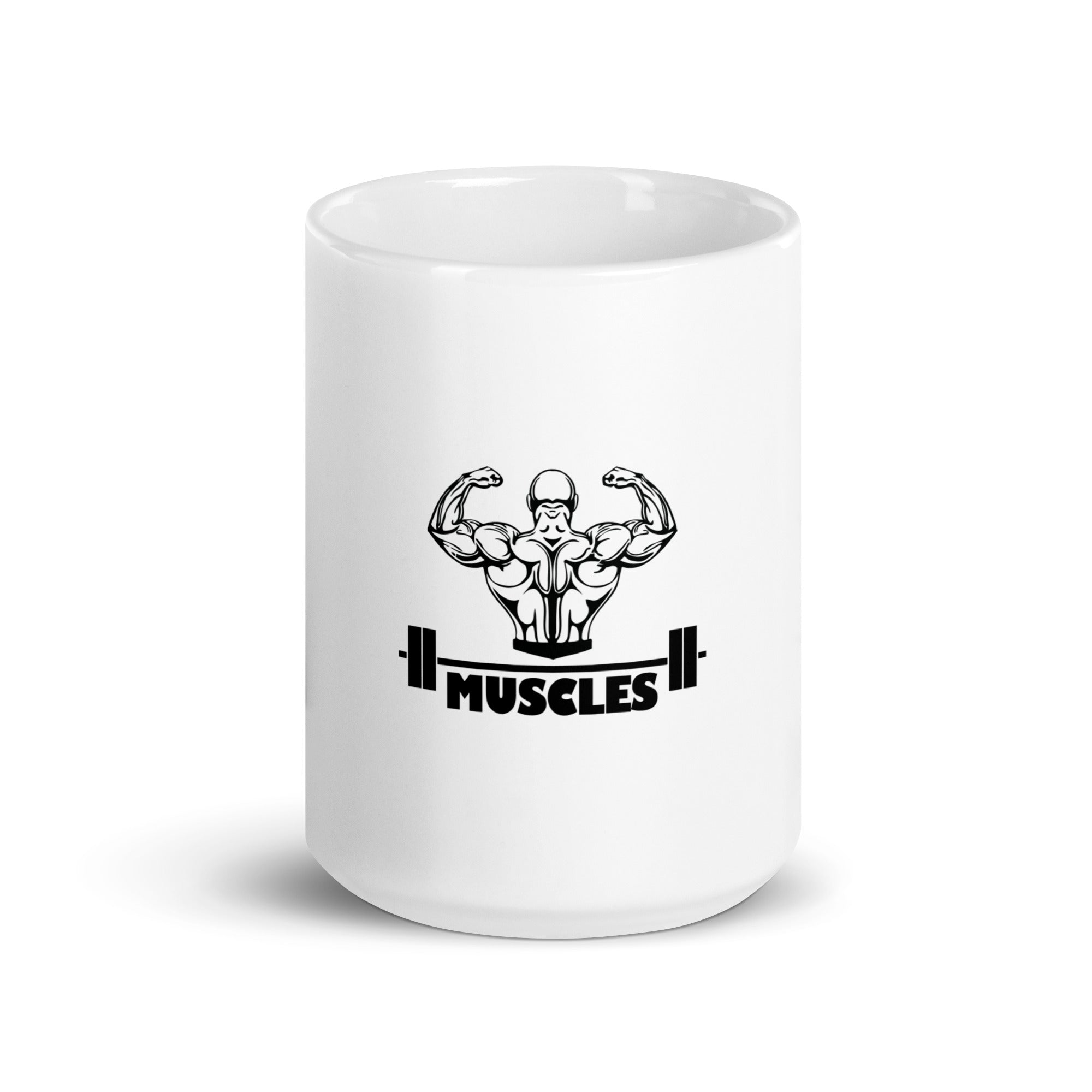 MUSCLES - White glossy mug