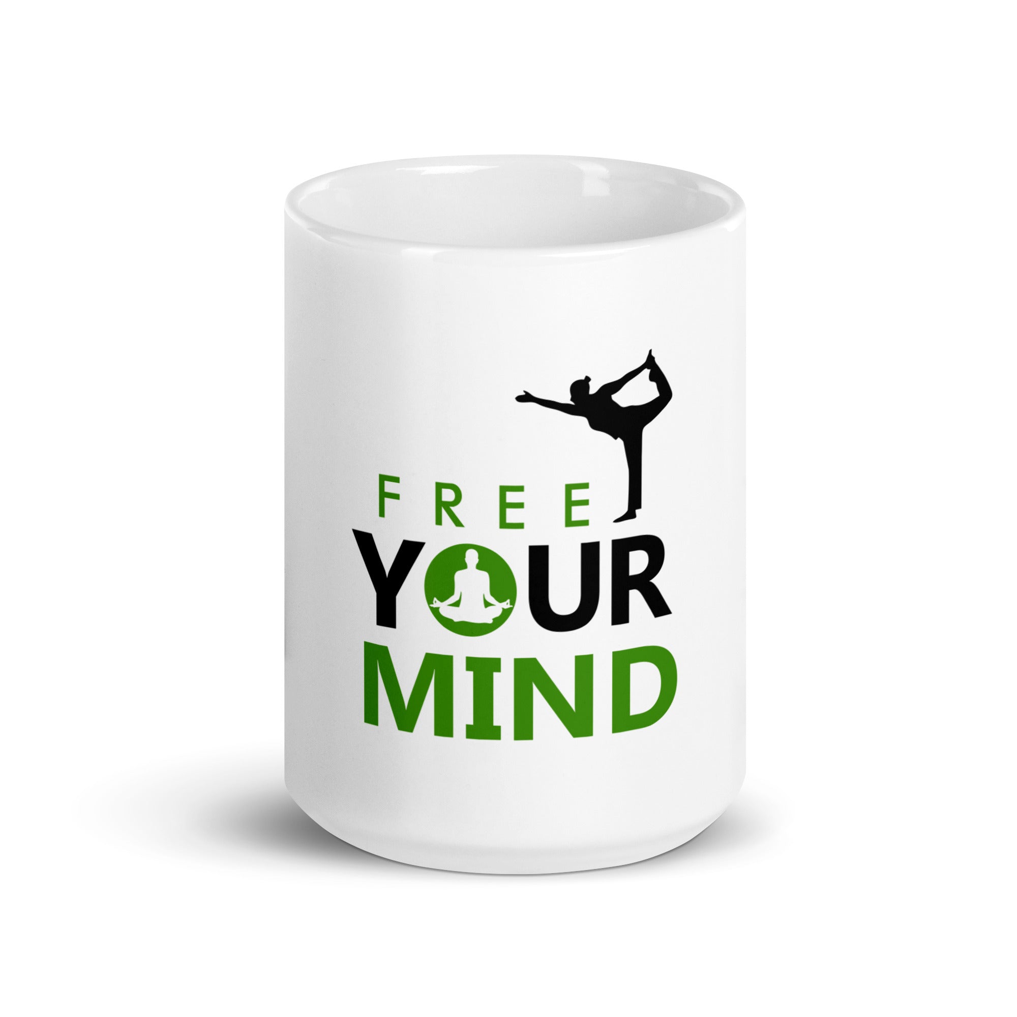 FREE YOUR MIND - White glossy mug